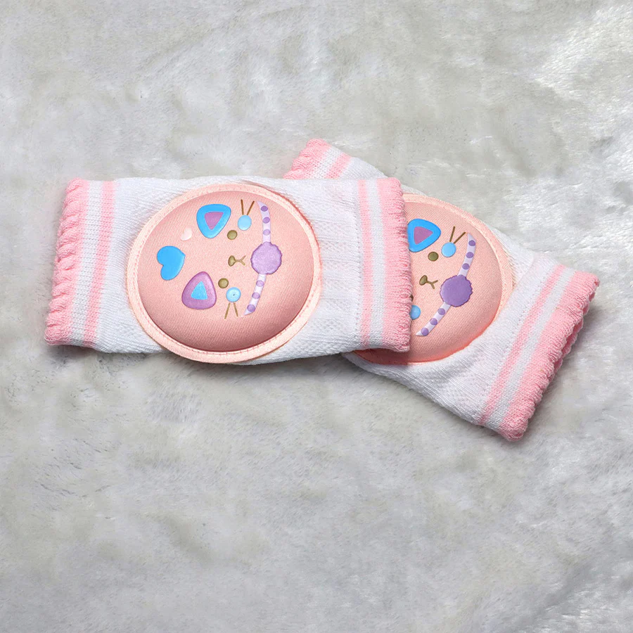 TinyCrawlers Knee & Elbow Pads – Soft Pink Protection